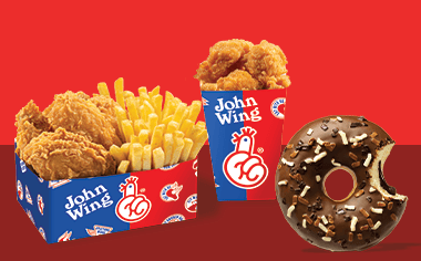 Chicken Wings Lunch Box & Popcorn Chicken 20τμχ & Donut με μόνο 8.90€! 